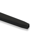 SATIN BLACK BILLET ALUMINUM SHIFTER STICK; 73-87 C10, 73-91 SUBURBAN/BLAZER - 12.5" TALL, 6.5" BACK