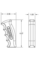 Hurst Billet/Plus Pistol Grip Shift Handle w/ 12V Switch - Add-On Shifter Stick