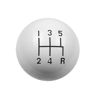 Hurst Shift Knob - White 5-Speed - Add-On Shifter Stick