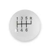 Hurst Shift Knob - White 6-Speed - Add-On Shifter Stick