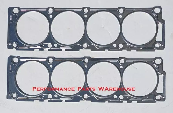 (2) FORD 390, 427, 428 FE STEEL SHIM HEAD GASKETS 4.400 x .020" - High Compression